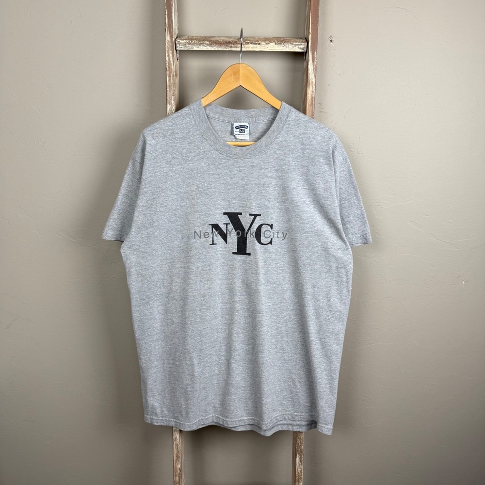 Vintage‎ 90s/Y2k NYC New York Calvin Klein Parody Gray T Shirt Large